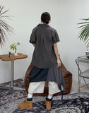 DL Layered Check Skirt