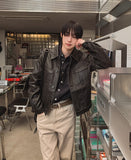 Glam Leather Stitch Jacket