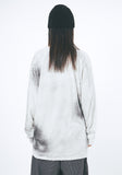 Faded washed vintage crack long sleeve