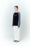 Bare Chain Stripe Raglan Long Sleeve