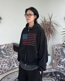 Nether Flag Crop Hood Zip-Up