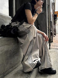 [UNISEX] Metal Track Wide Nylon Pants
