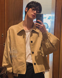 Autumn Cutting Crop Trench Coat