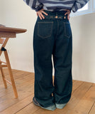 Remander Back Bijo Denim Wide Pants