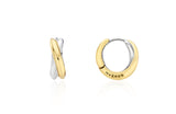 H Subni Silver (C) Twist One Touch Earrings