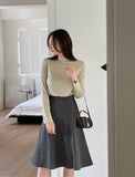 Viero flared midi skirt