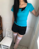 Lemto Color Matching Short Sleeve T-shirt