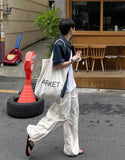 Summer Long Side Detail Linen Pants