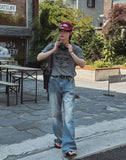 Los printing pigment short sleeve t-shirt