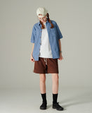 Cool Summer Stripe Pigment Short Sleeve Shirt
