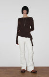 FRILL DROP OFF-SHOULDER TOP