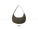 HALF MOON PADDED HOBO BAG