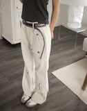 Moody cut pocket bootcut pants