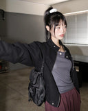 Carat Layered See-Through Tencel U-Neck T-shirt