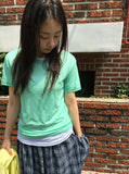 [BAONHAUS] Seidin Tencel Layered Short Sleeve Tee