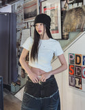 Kio two-tone layered denim pants