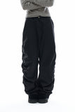 Cinch side shirring nylon pants