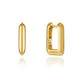 14K Goutte Square One-Touch Earrings