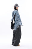Senj over parachute snap denim pants