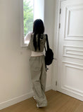 Tabe Shirring Jogger Nylon Vest Pants Set-up Pants