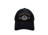 Down lettering ball cap