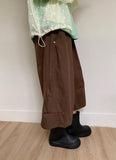 [unisex] Mado Cut Pintuck Wide Banding Bermuda Pants