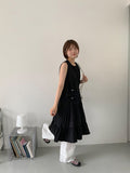 Nibont Summer Embroidery Punching Banding Wide Pants
