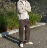 Leon high-neck zip-up cardigan