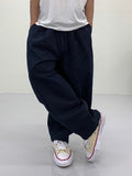 Unisex basic cotton tapered pants