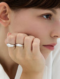 Champagne Moon NEW Silver (W) Chunky Ring M