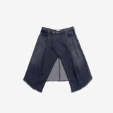 Picoa layered denim skirt