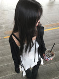 Caro Soft Fit Ribbon Sheer Bolero Cardigan