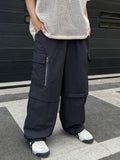 Under Zipper Nylon Cargo Pants