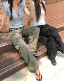 Multiple Pocket Low Cargo Pants