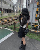 Miru Buckle Square Leather Bag