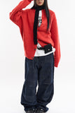 Amour crewneck wool alpaca cardigan