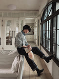 Revere one-tuck denim pants