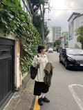 Corody Banding String Corduroy Cargo Bermuda Pants