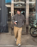 Fog High Neck Zipper Fleece Jacket