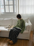 Bato Color Round Boucle Wool Knit