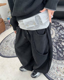 Allen two-pocket brushed banding pants