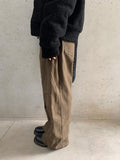 Hugin Cut Cotton Balloon Wide Pants