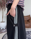 Loupe Button Track Bermuda Pants