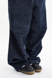 Purdue pintuck corduroy wide pants