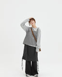 [BAONHAUS] Snamb Nylon Back Ribbon Suspenders Vest