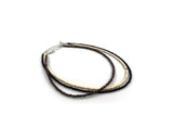 Wood beads choker