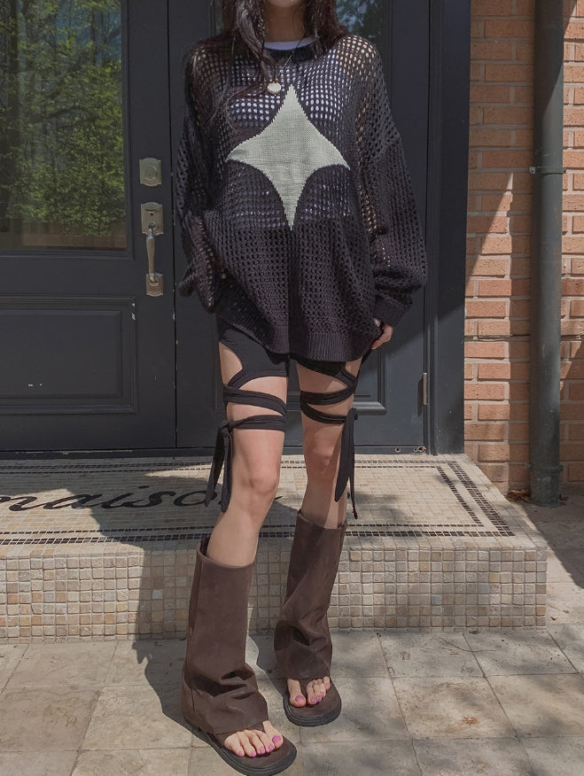 【U LAN】DIA Summer Net Knitwear U LAN (ユーラン) - ダイアサマーネットニット / DIA Summer Net