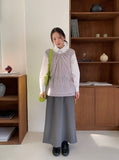 Irom Stripe Banding Long Skirt