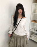 Mora Off-Shoulder Hood Sweatshirt