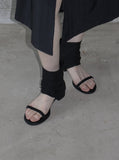 1162 Linen Toe Open Ankle Boots (3cm)